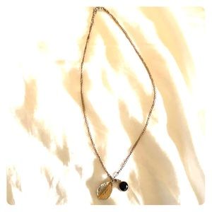 Kohl’s Gold-Colored with Black Pendant Necklace